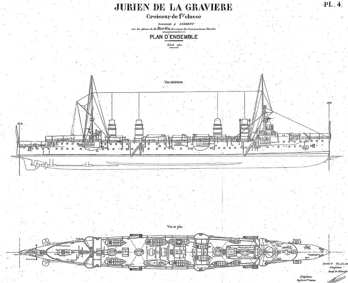 plan steam cruiser JURIEN de la GRAVIERE 1899.jpg